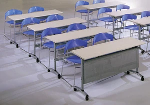 Cheap Wood school student desk Economic Table manufacturer China