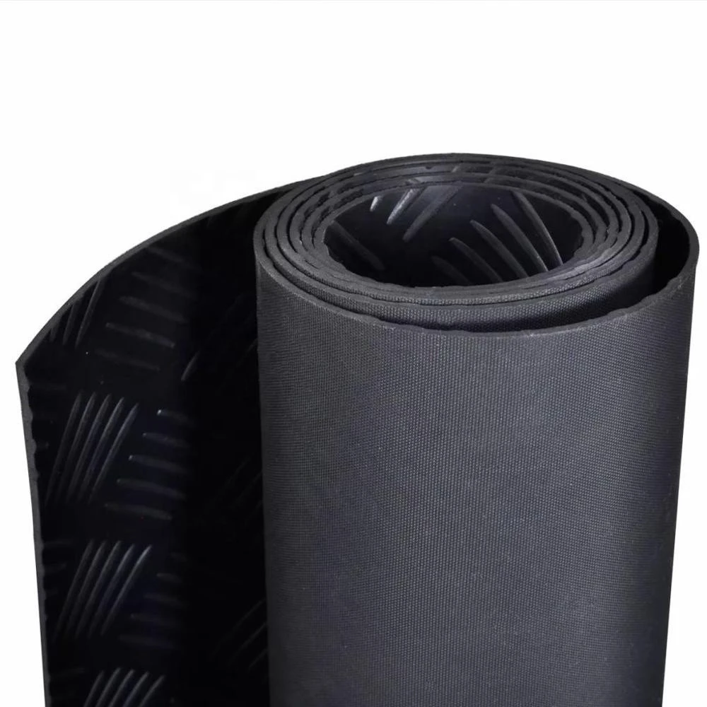 Checker Rubber Sheet Flooring Mat Roll for Boats and Gyms or Anywhere Needs Skid Resistance