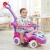 Import Children musical sports car toys kids plastic ride on car with push handle from China
