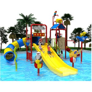 Children play game kids sports slide playground water park