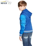 Children's Glossy Long Sleeve Coats Boys' School Blue Bomber Jackets