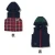 Import Children&#039;s grid hooded cotton vest in the winter of 90-120 cm from China