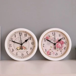 China Creative European Living Room Bedroom Decorative Mute Round Wall Clock