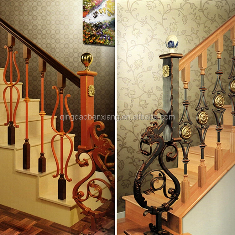 China Custom ornamentaldecorative wrought iron stairs