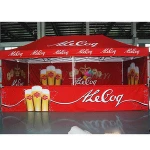 China Custom printing or custom color portable waterproof oxford material aluminum frame outdoor canopy awning 10 by 20 feet