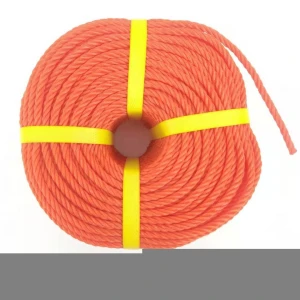 China factory custom plastic twine rope  packaging rope 3 strands twisted PP rope in coil