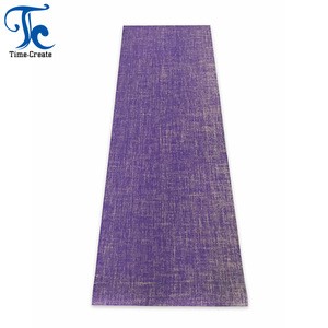 China Factory Training Gym Eco Cotton Jute Yoga Mat Bag With Strap