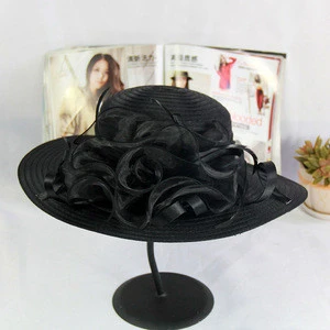 China factory wholesale  women party hats luxury wide brim sinamy beach hats  MC-325