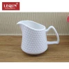 China Manufactured 220Cc White Ceramic Porcelain Sugar / Milk Jug Pot Creamer Pitcher