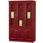 China Modern 3 Door MDF Bookcase Wooden