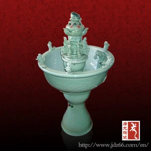 Chinese Traditional Handmade Porcelain Water Fountain Garden Ornaments