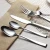Import Christmas cutlery for restaurants heavy silverware dessert spoon flatware set from China