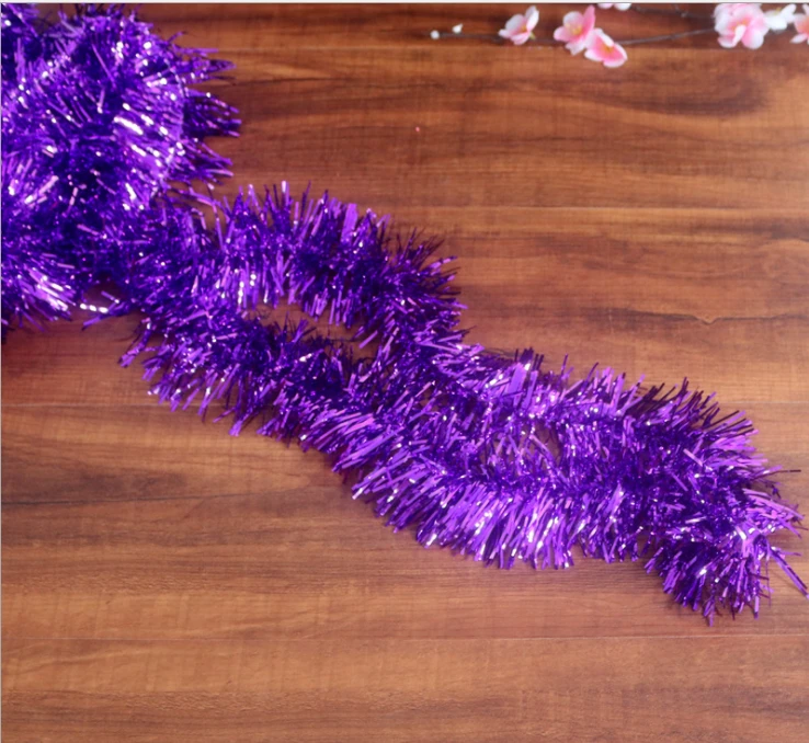 Christmas Tinsel Garland Celebrate a Holiday New Years Happy Party Indoor and Outdoor Disco Party Decorations Supplies