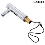 Chrome Polish Electronic Public Bathroom Sensor Auto Stop Water Faucet