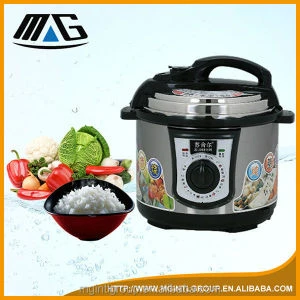 Classic electrical pressure cooker with food steamer