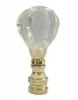 Clear acrylic spire w/brass base lamp finials/fan lamp pull parts hardware use for portable lamps H2.25 inches