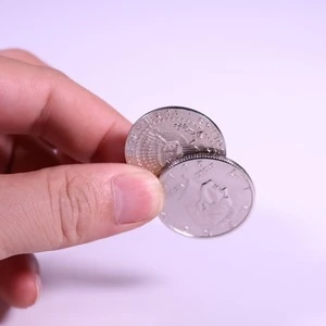 Close Up Magic Magnetic Half Dollar 50 Cent Butterfly Magic Trick Coin Flipper Coin