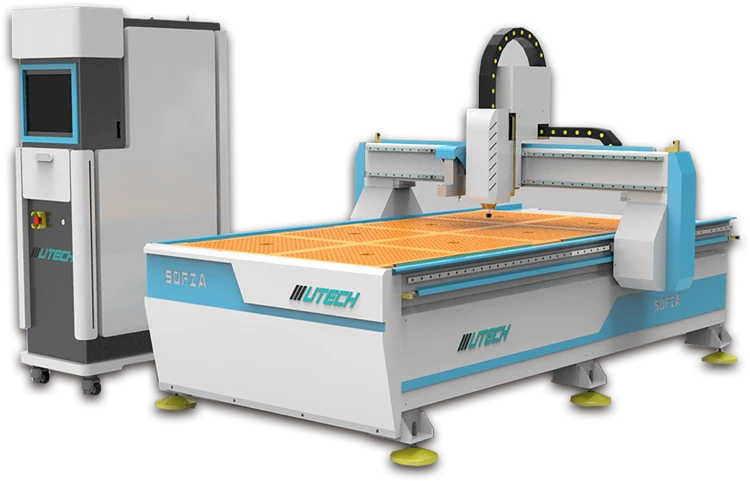 CNC oscillating knife router machine with CCD camera and servo motor