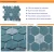 Import CNK China wholesale green 3d glass mosaic hexagon tile backsplash from China
