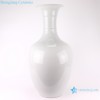 Color Glaze White Ice Crack Long Neck Porcelain Vase