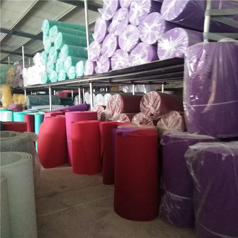 Colored Polyester Felt in Rolls/Spunbond Punched Felt/Non woven Fabric
