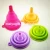Import colorful food grade silicone funnel for bottle in from China