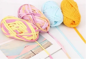 Colorful T Shirt Yarn Cotton Sewing Knitting Crochet