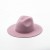 Import Colourful Wool Felt Customize Flat Wide Brim Fedora Hat for Women Men Fashion Dress from China
