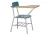 Import Comfortable Plastic Moulded School Chair With Writing Pad from China