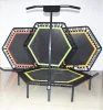 Commercial High mini jump trampoline folding trampoline workout trampoline with folding leg