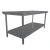 Import Commercial stainless steel kitchen table double layers kitchen dining workbench from China