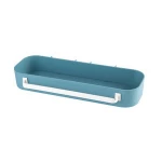 Concise practical plastic bathroom storage rack nail free storage holders organizer home use traceless bathroom wall shelf