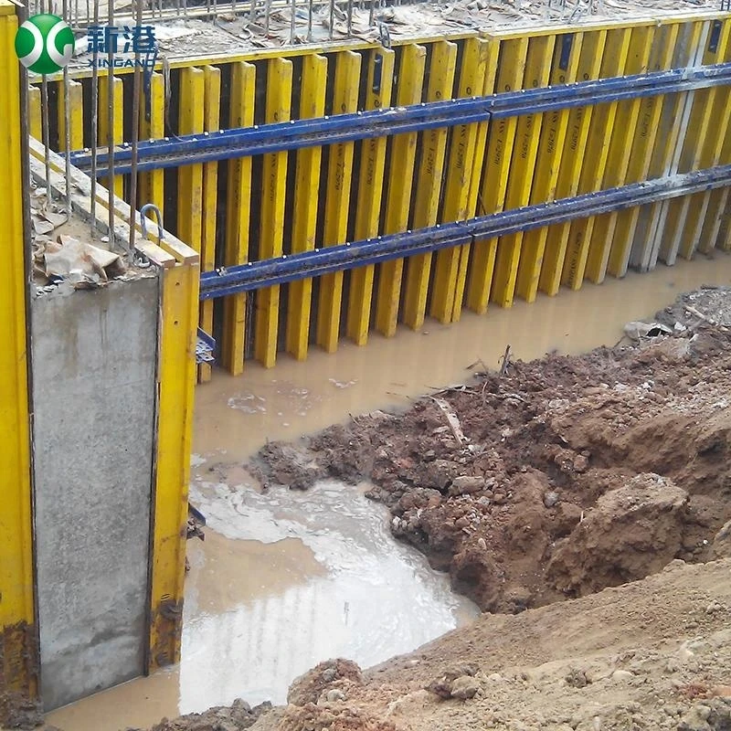concrete pouring slab H20 timber beam film faced plywood wall formwork