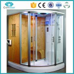 CONSTAR steam sauna shower combo sauna room sauna and steam combined room