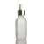 Import cosmetic spray pump clear frosted glass boston round bottle 4oz 8oz cosmetic bottle from China
