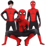 Cosplay Clothing Costume Fancy Jumpsuit  Adult And Children Halloween Costume Red Black Spider Man Spiderman