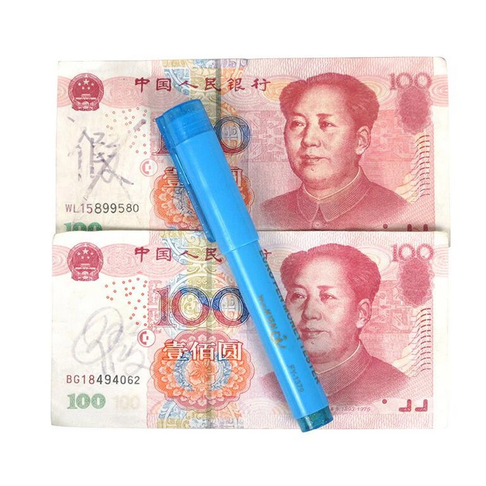 Counterfeit Pen Money Detector UV Black Light Bank Marker Bills Currency Checker