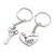 Import Couple key to my heart metal Keychain for Valentines Day Gift from China