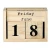Import Creative Wooden Blocks Perpetual Desk Calendar Home Decoration 6.12.83.8 inch (Black) from China