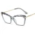 Import Crystals Transparent Eyeglasses  Frames  women vintage glasses frames eyewear Diamond QSF91 from China