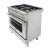 CSA Rohs approval Kitchen 36" stainless steel propane best gas oven range