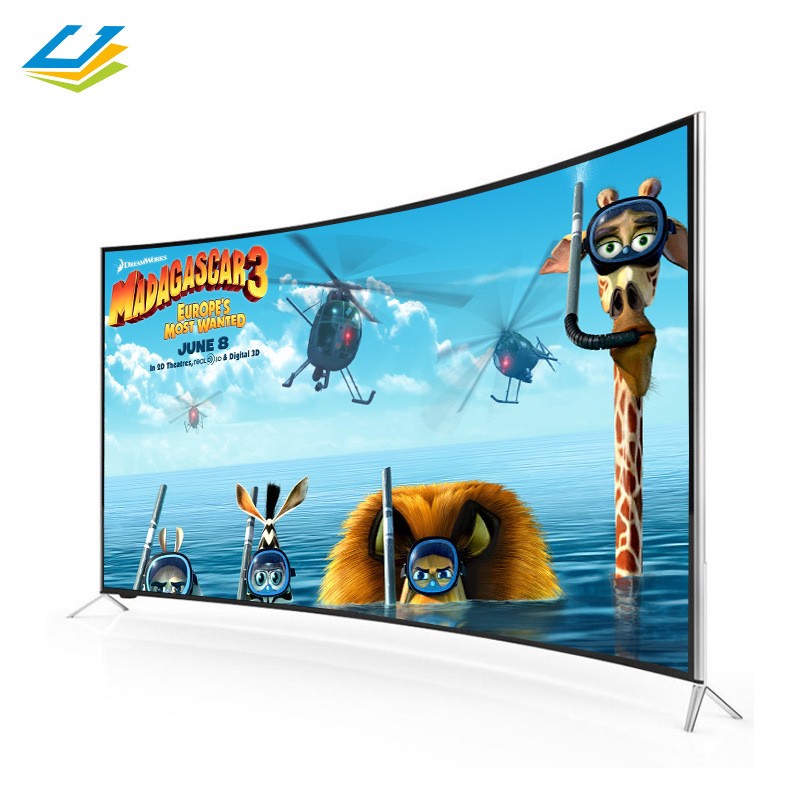 Curve Screen Television Smart HD Color LCD LED TV
