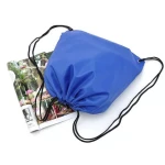 custom 210d waterproof nylon polyester fabric drawstring backpack bag