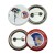 Import custom 38mm promotional logo printing button tin badge from China