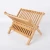 Import Custom Bamboo Dish Rack Plate Rack Collapsible Compact Dish Drying Rack Bamboo Dish Drainer from China