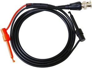 Custom BNC to Minigrabber Test Lead Wire Cable For Oscilloscope 110cm