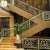 Import custom Chinese style villa inox brass color balcony railing stainless steel embossed golden balustrades handrails railing from China