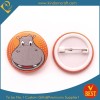 Custom Cute Hippo Round Metal Tin Button Badge Police Military Emblem for Promotion