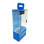 custom logo printed folding transparent plastic gift packaging boxes
