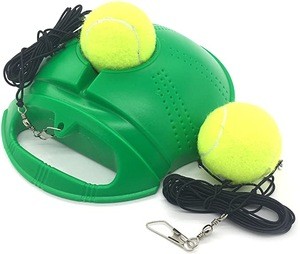Custom Logo Tennis Ball Training Base Tennis Trainer Machine With Elastic Rope and Non-Slip Mat